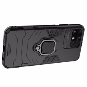 Ring Armor kõva hübriidkate + magnetiline hoidja Realme Narzo 50A must