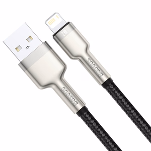USB cable jaoks Lightning Baseus Cafule, 2.4A, 1m (must)