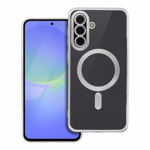 ELECTRO MAG COVER case compatible with MagSafe jaoks SAMSUNG A36 hõbedane