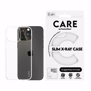 CARE by PanzerGlass Slim X-Ray Ümbris jaoks iPhone 15 Pro Max - Clear