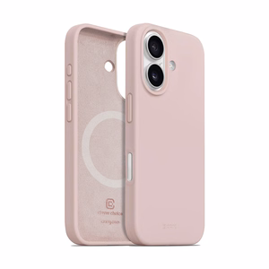 Crong Color Cover Magnetic MagSafe ümbris seadmele iPhone 16, liivaroosa