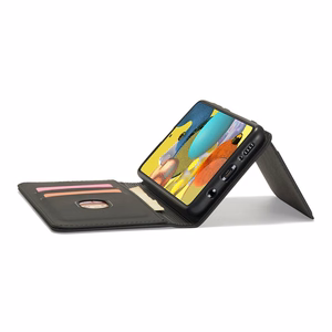 Magnet Card Case для Xiaomi Redmi Note 11 чехол-кошелёк с держателем для карт чёрный