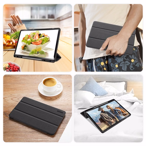 DUX DUCIS ümbris DOMO foldable with pencil storage jaoks SAMSUNG Tab S10 Plus/S9 Plus/S9FE Plus must