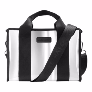 Case-Mate Mini Travel Tote Bag vett hülgav reisi- ja õlakott, Silver Chrome