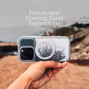 STM Relax Sand MagSafe ümbris seadmele iPhone 15 Pro Max, must ja hall