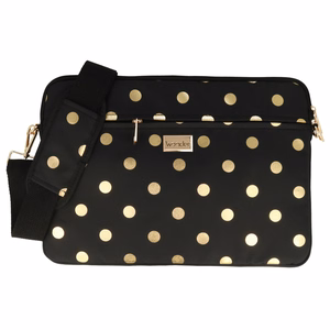Wonder Sleeve Laptop 15-16 inches kuldne polka-dot