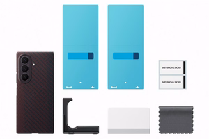 Samsung Galaxy Z Fold8 Ultra aramiidkiust magnetümbris 2 peegeldusvastase kilega, lilla