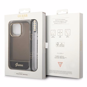 Guess GUHCP14XHGCOHK iPhone 14 Pro Max 6,7 "must / must hardcase Translucent Pearl Strap