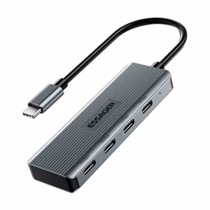 Adapter Essager 4 in 1 hall (In: Type-C, Out: 4xUSB-C)