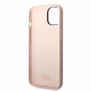 Karl Lagerfeld KLHCP14MSNIKBCP iPhone 14 Plus 6.7" жёсткий чехол розовый/розовый Silicone Ikonik