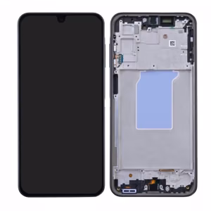 LCD ekraan ühilduv Samsung A266 A26 5G raamiga / must / HQ