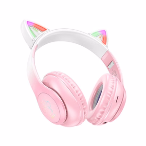 HOCO juhtmevaba bluetooth kõrvaklapid W42 Cat Ear cherry blossom