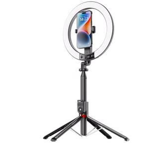 Blavec Selfie Ring lamp Aluminium Aura LED RGB Ring P-50 25cm tripod + remote control + 2,3 metres (RLP50-TRB23) black