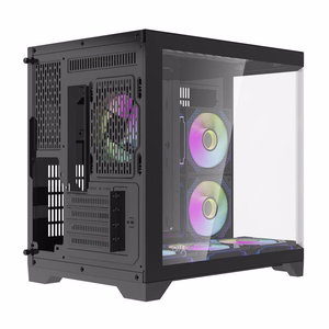 Darflash FT418 computer ümbris + 6 aRGB fans (must)