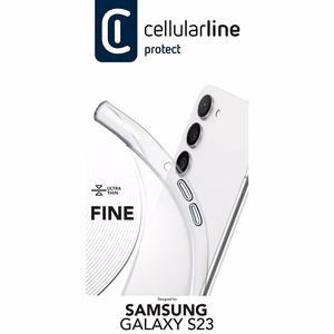 Cellularline Fine ümbris seadmele Samsung Galaxy S23, läbipaistev