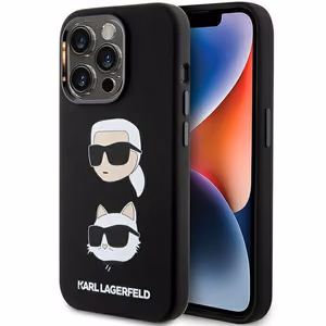 KARL LAGERFELD ümbris jaoks IPHONE 15 Pro KLHCP15LSDHKCNK (Silicone KC) must