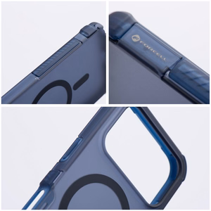 Case for iPhone 17 Forcell F-Protect BumperX Premium compatible with MagSafe navy blue