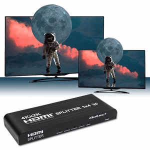 Qoltec 51798 aktiivne HDMI splitter 4 x HDMI 4K x 2K | 3,4 Gb/s