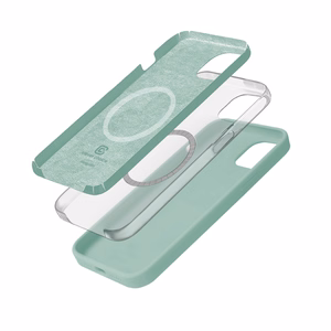 Crong Color Cover Magnetic MagSafe ümbris seadmele iPhone 15, mündiroheline