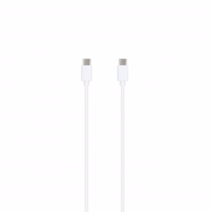 SEEK TOTI 20W Type-C PD сетевое быстрое зарядное устройство с кабелем Type-C – Type-C 1 м PVC 3A, белый