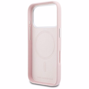 Karl Lagerfeld Чехол для iPhone 17 Pro Max HC MAGSAFE PU FW W/ KHEAD LOGO розовый