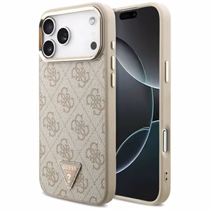 Guess 4G Triangle Logo MagSafe Ümbris jaoks iPhone 17 Pro Max - Rose Kuldne