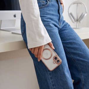 Tech-Protect MagFlex ümbris mudelile iPhone 17, läbipaistev roosa