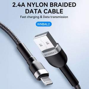 Wozinsky WNBAL2 кабель USB-A Lightning 2.4A 2м - чёрный