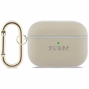 Guess Grained Classic Logo Hook ümbris for AirPods Pro 3 - kuldne