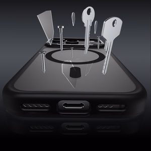Чехол Benks Magnetic Mist с металлической рамкой (0068) для Iphone 17 Air, черный (кнопка управления камерой)