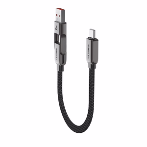 Acefast C13-05 USB-C - USB-A / USB-C Cable 480Mb/s 3A 0.2m - Black