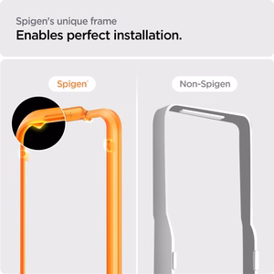 Spigen ALM Glass FC Karastatud klaas jaoks iPhone 15 Pro - must 2 pcs.