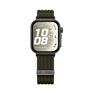Tech-Protect Nylon Strap for Huawei Watch Fit 3 / 4 / 4 Pro / 5 / 5 Pro - Green