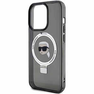 Karl Lagerfeld KLHMP15LHMRSKHK iPhone 15 Pro 6.1" must/must hardcase Ring Stand Karl Head MagSafe