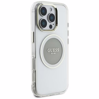 Guess IML Metal Colored Circle Classic Logo MagSafe ümbris jaoks iPhone 16 Pro Max - hall