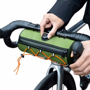 Rockbros TL002 ROAD TO SKY 1.5L jalgratta juhtraua kott veekindel - roheline
