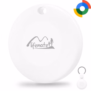 Lifemate GPS Bluetooth LifeTag Tracker HD-P16-3 Android + keyring white