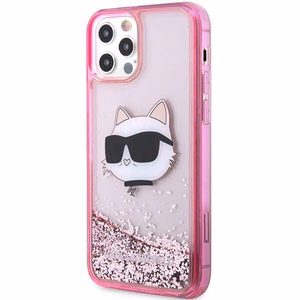 Karl Lagerfeld KLHCP12MLNCHCP iPhone 12/ 12 Pro 6.1" roosa/roosa hardcase Glitter Choupette Head