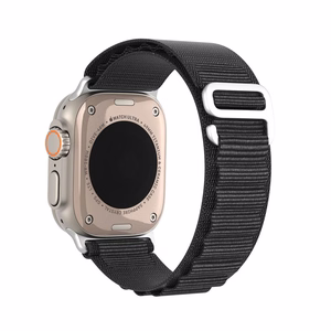 DUX DUCIS strap GS nylon jaoks Apple Watch 42 / 44 / 45 / 49 mm must
