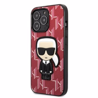 Karl Lagerfeld KLHCP13XPMNIKPI iPhone 13 Pro Max 6.7" hardcase punane/punane Monogram Ikonik Patch