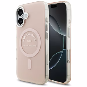 Karl Lagerfeld IML Karl RSG Logo MagSafe Ümbris jaoks iPhone 17 - Roosa