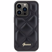 GUESS ümbris jaoks IPHONE 15 Pro Max GUHCP15XPSQSQSK (Quilted Metal Logo) must