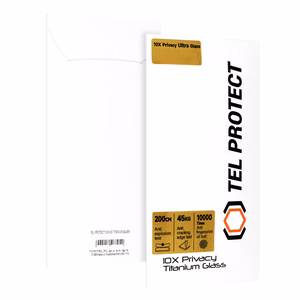 Tempered glass Tel Protect 10X Privacy Titanium jaoks Iphone 15 Pro (envelope)