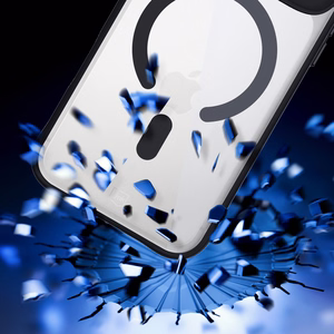 Чехол 3mk Satin Armor MagCase для iPhone 17 Pro - прозрачный чёрный