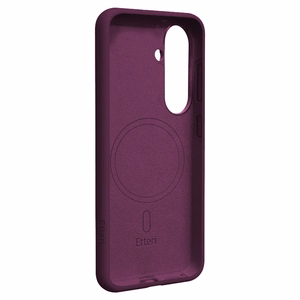 Etteri Silicone Mag ümbris Samsung Galaxy S25 jaoks, tume kirsipunane