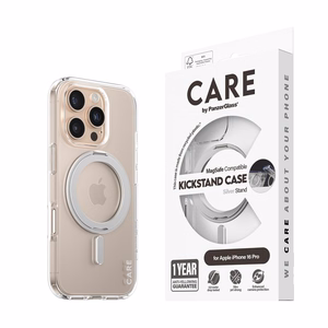CARE by PanzerGlass Feature Kickstand чехол iPhone 16 Pro 6.3" серебристый/серебристый MagSafe 1326