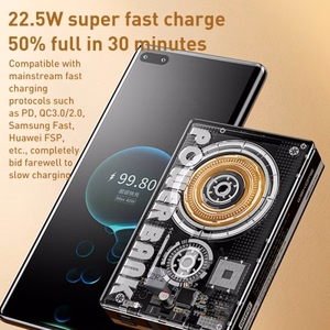 Akupank WK Design WP-331 must 10000mAh (Juhtmevaba laadimine 15W / PD 20W / QC3.0 22.5W)