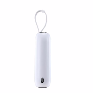 Joyroom mini powerbank 10000mAh värviline seeria 22.5W koos 2 sisseehitatud USB C ja Lightning kaabliga valge (JR-L012)