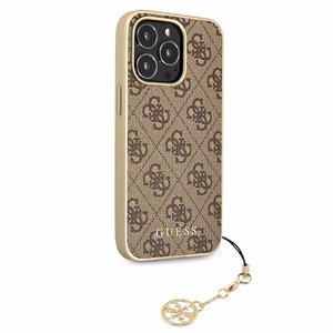 Guess GUHCP13LGF4GBR iPhone 13 Pro / 136,1" pruun/pruun ümbris 4G Charms Collection