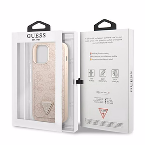 Guess 4G Triangle Logo Cardslot ümbris jaoks iPhone 13 Pro Max - roosa